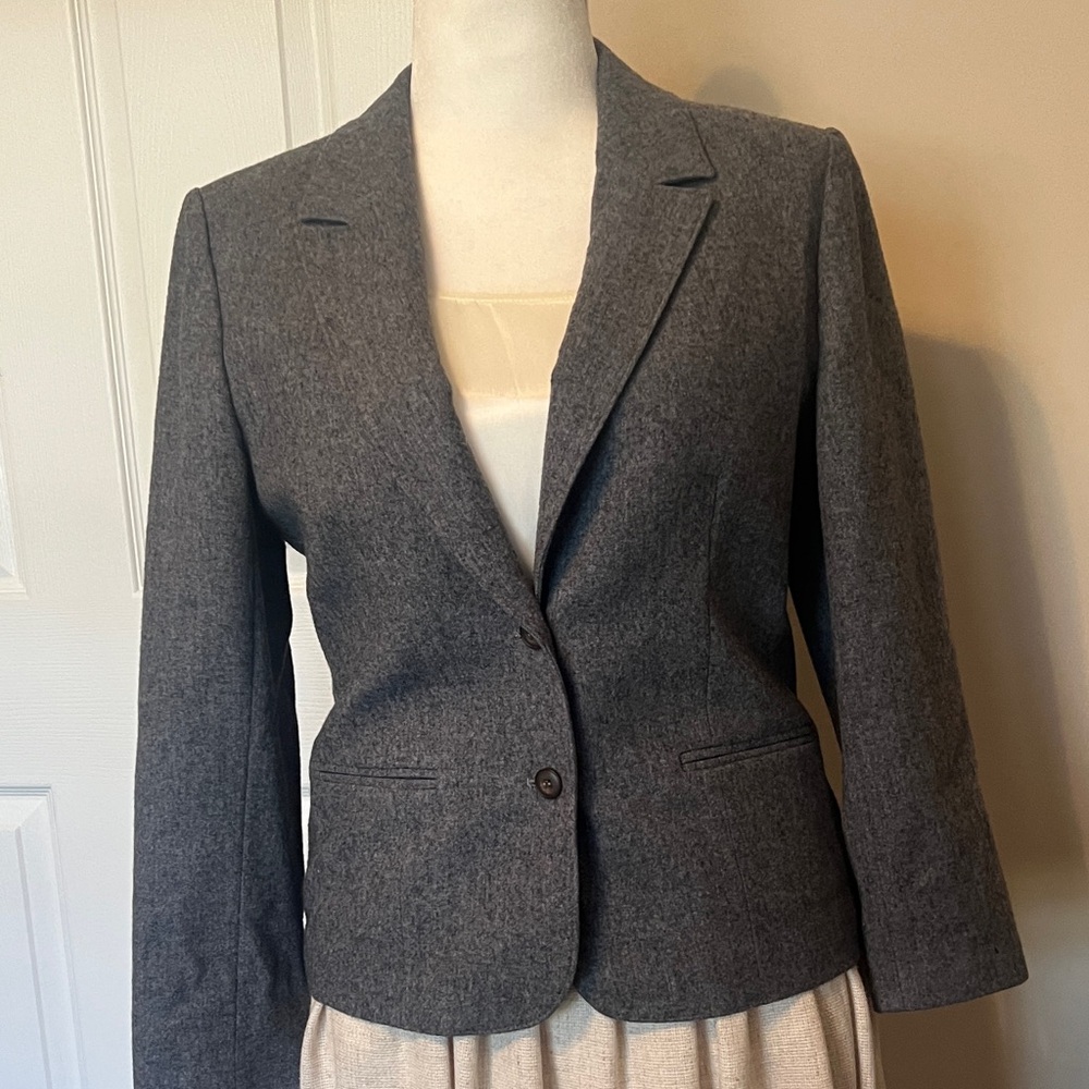 Pendleton Gray Wool Blazer Jacket Small - image 13